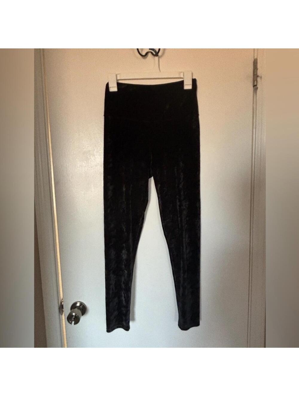 (SHOSHO) Black Velvet Pants